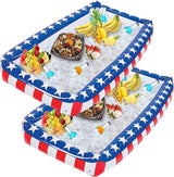 4E's Novelty Inflatable Serving Bar Buffet Cooler – Patriotic 4th of July Party Essential (2 Pack)