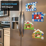 4E's Novelty 4 Pack Christmas Foam Snowflake Pictures Frame Craft Kit