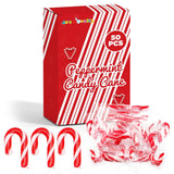 4E's Novelty 50 Pack Mini Candy Canes Bulk - Individually Wrapped, 2-Inch Mini Candy Canes, Classic Peppermint Flavor, for Christmas Treats and Christmas Bulk Stocking Stuffers, Perfect for Kids & Adults