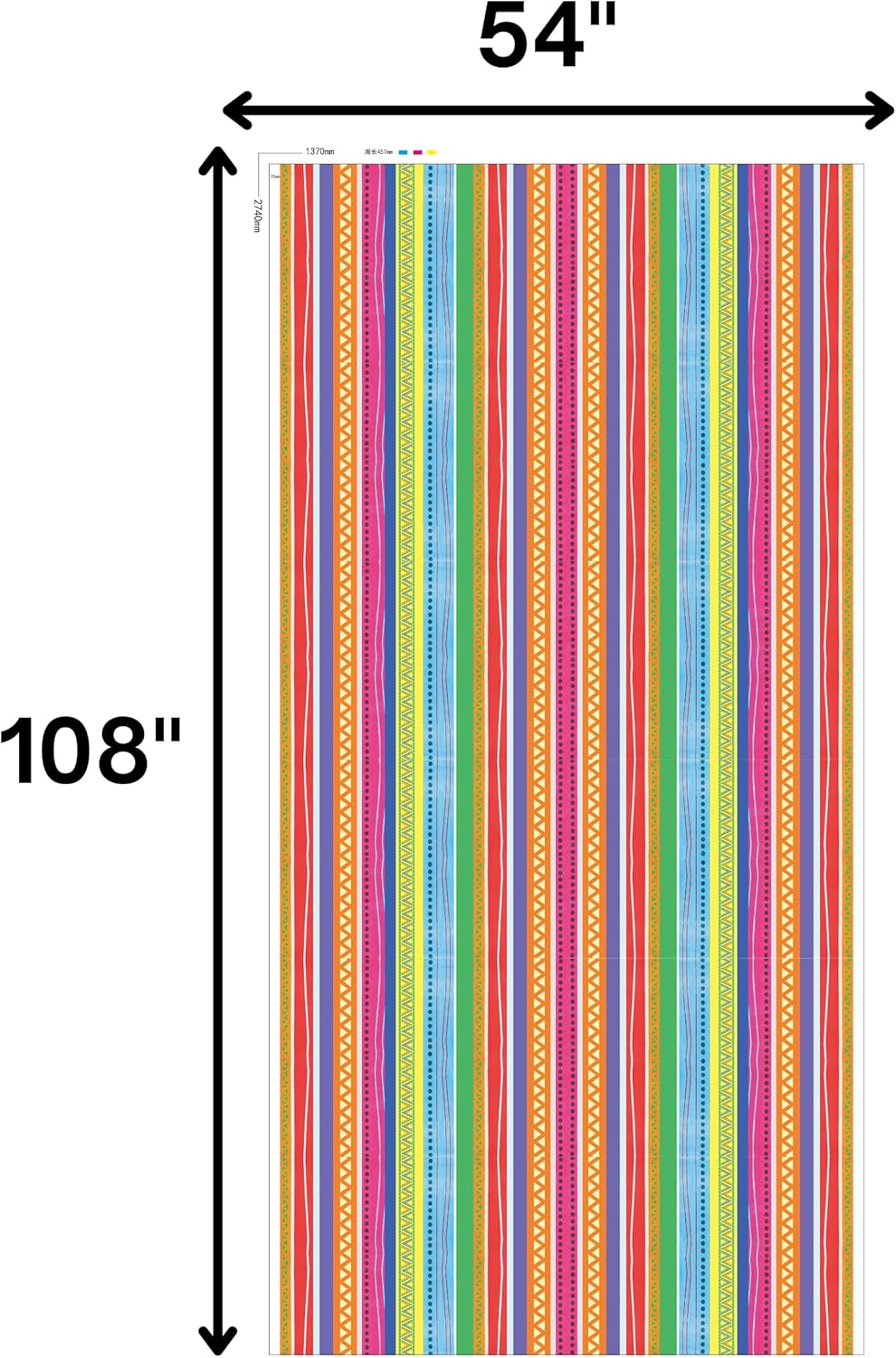 4E's Novelty Fiesta Plastic Tablecloths – 4 Pack 54x108 | Cinco de Mayo & Taco Party Decor