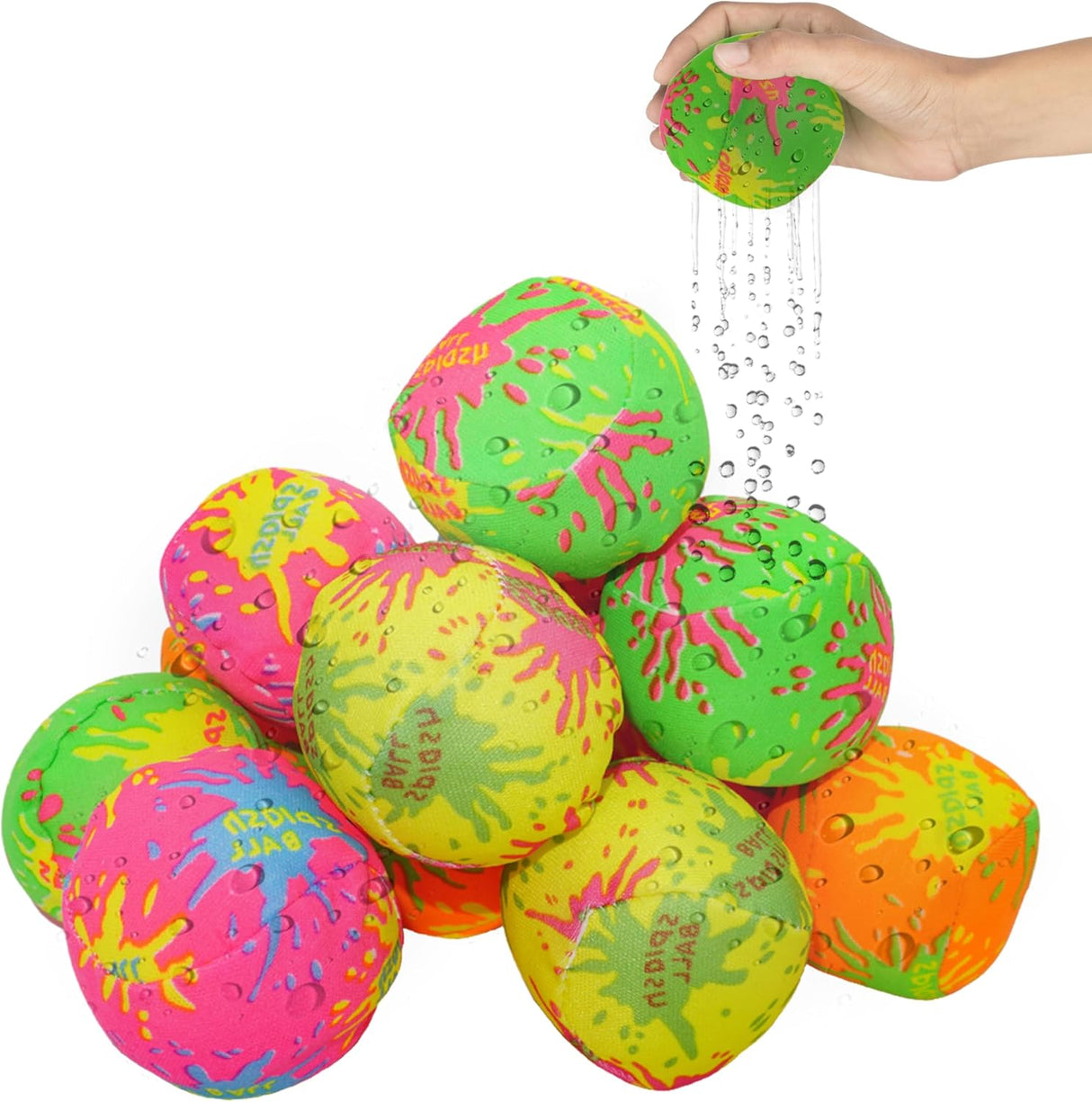 4E's Novelty Quick Fill Magnetic Reusable Water Balloons - 24 Pack for Endless Summer Fun