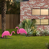 4E's Novelty Vibrant Pink Flamingo Yard Decorations – Set of 2 Lawn Ornaments for Tropical Flair