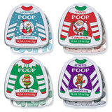 4E's Novelty Christmas Poop Mint Candy – Funny Stocking Stuffers in Ugly Sweater Tins (4 Pack)