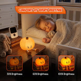 4E's Novelty Cute Rechargeable Pumpkin Night Light