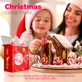 4E's Novelty 100pc Mini Candy Canes Bulk - Individually Wrapped, Classic Peppermint Flavor