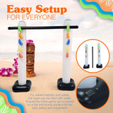 4E's Novelty Limbo Game Set for Kids and Adults – Inflatable Twister Party Game for Outdoor Fun