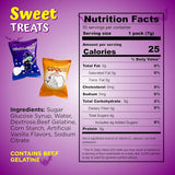 4E's Novelty Halloween 50 Mini Marshmallows Per Pack Per Pack 2 Styles, Vanilla Halloween Candy for Treat or Trick