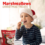 4E's Novelty Sweet Christmas Shaped Marshmallows - 65pcs Soft Assorted  Xmas Marshmallows in Fun  Snowman Marshmallow
