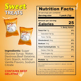 4E's Novelty 24 Pack Mini Marshmallows Indvidually Wrapped, Spook Poofs, Vanilla Flavor - Halloweens Candy Individually Wrapped for Kids in Bulk