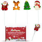 4E's Novelty 24 Pack Christmas Lollipops – Festive Wrapped Candy Pops