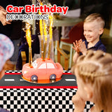 4E's Novelty Checkered Racing Theme Tablecloth
