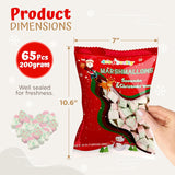 4E's Novelty Sweet Christmas Shaped Marshmallows - 65pcs Soft Assorted  Xmas Marshmallows in Fun  Snowman Marshmallow