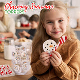 4E's Novelty Snowman Marshmallows & Peppermint Spoons 48 Pcs (24 Each)