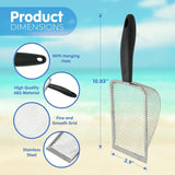 4E's Novelty Ultimate Beach Toy Set – Sand Sifter, Beach Shovel & Shark Tooth Sifter for Kids & Teens (2 pcs)