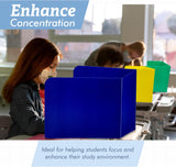 4E's Novelty Plastic Desk Dividers for Students - Pack of 4
