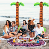 4E's Novelty Giant 66" Inflatable Palm Trees – 4 Pack Luau Decor