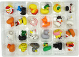 4E's Novelty Christmas Advent Calendar 2024 – 24 Christmas Rubber Ducks for a Fun Countdown!
