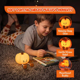 4E's Novelty Cute Rechargeable Pumpkin Night Light