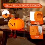 4E's Novelty Cute Rechargeable Pumpkin Night Light