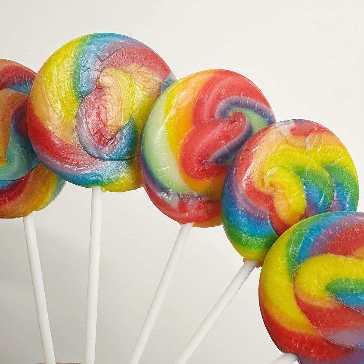 4E's Novelty 36-Pack Swirl Lollipops – Individually Wrapped Rainbow Candy for Party Favors & Holiday Treats