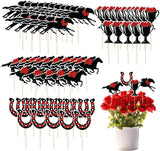 4E's Novelty 60 Pack Horse Racing Derby Toppers Picks Kentucky Party Cupcake Decorations
