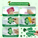 4E's Novelty 115 Pcs St Patricks Day Window Clings (9 Sheets)