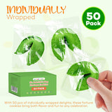 4E's Novelty St. Patrick’s Day Fortune Cookies – 50 Individually Wrapped Party Favors & Treats