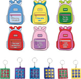 4E's Novelty 24 Pack Classroom Valentine Cards with Tic Tac Toe Keychains