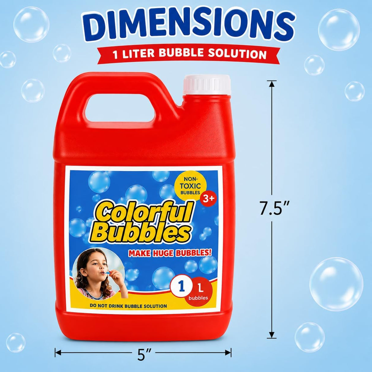 4E's Novelty 32 OZ/1 L Concentrated Bubble Solution Refill