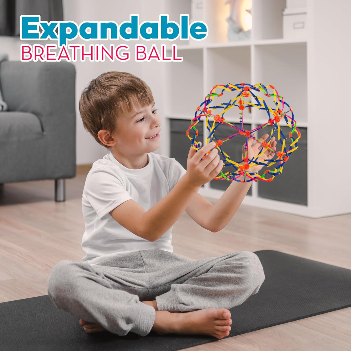 4E's Novelty 4 Pack Expandable Ball – The Ultimate Stress & Mindfulness Toy for Kids & Adults
