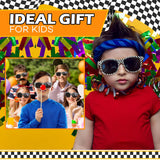 4E's Novelty 12 Pack Checkered Race Car Sunglasses - Party Favors for Kids & Adults