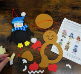 4E's Novelty 4 Pack DIY Foam Kids Christmas Picture Frame