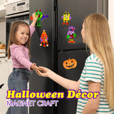 4E's Novelty Halloween Silly Monster Foam Magnet Crafts for Kids (4 Pack)