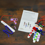 4E's Novelty 4 Pack Christmas Snowman Stick Ornament Craft Kit