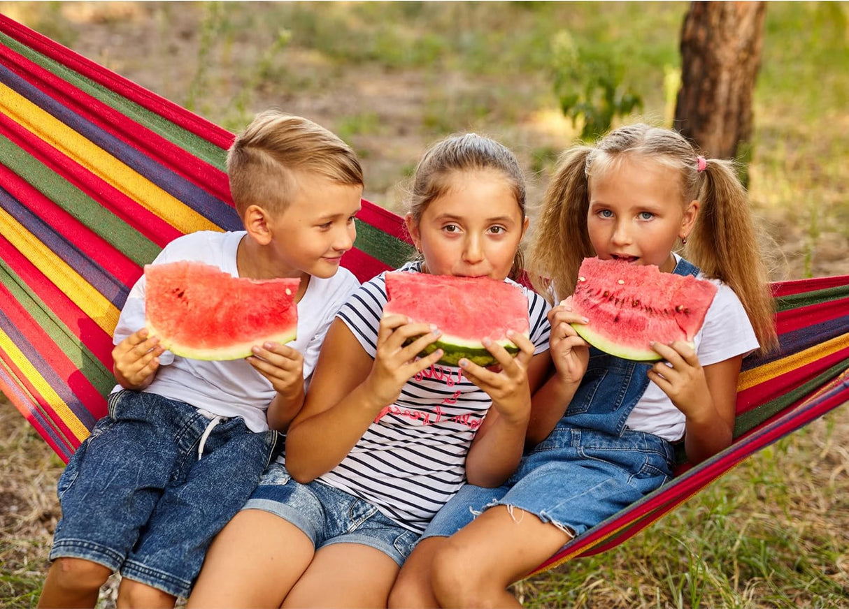 4E’s Novelty Cotton Double Hammock – Portable, Durable, and Perfect for Outdoor Relaxation