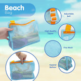 4E's Novelty Ultimate Beach Toy Set – Sand Sifter, Beach Shovel & Shark Tooth Sifter for Kids & Teens (2 pcs)