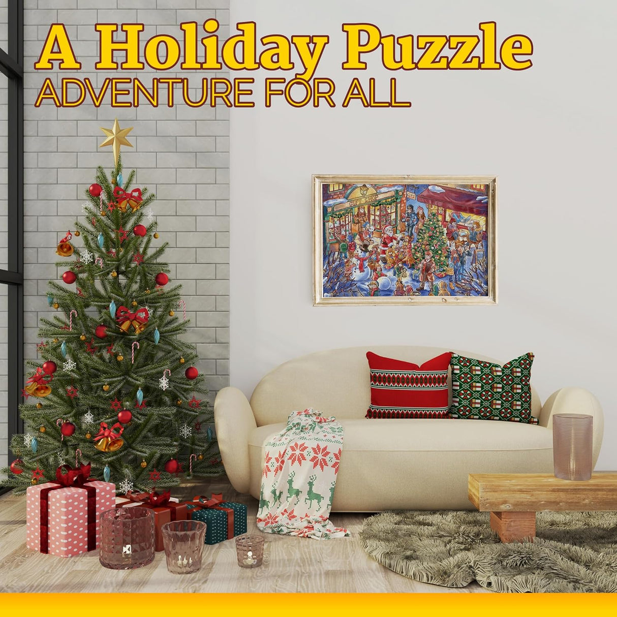 4E's Novelty Christmas Advent Calendar Jigsaw Puzzle – 1008 Pcs, 24-Day Countdown, Gift for Kids & Adults