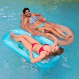4E's Novelty 2 Pack Pool Lounger with Cup Holder - Inflatable Floats for Adults for Summer Party Favors