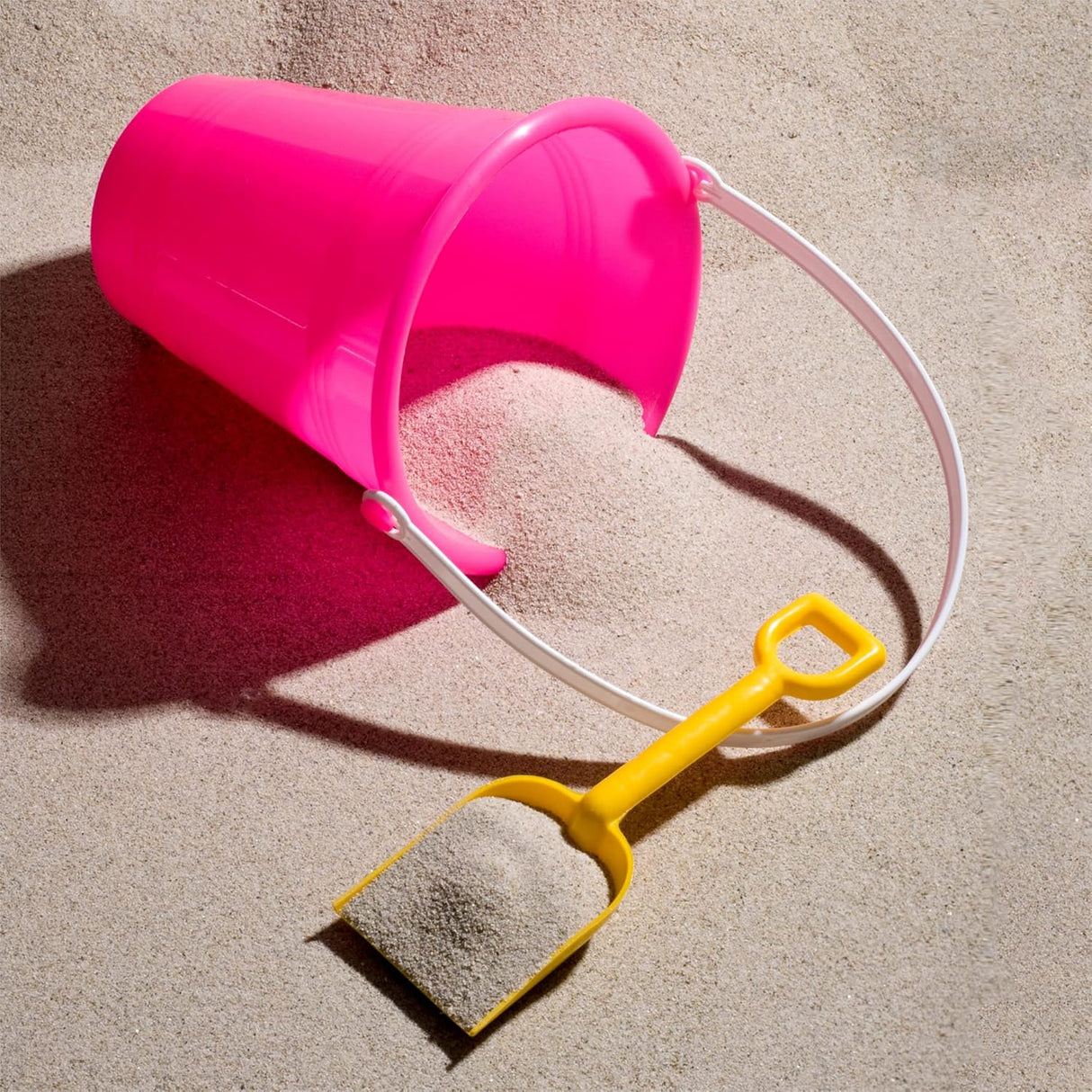 4E's 12 Pack Beach Buckets with Shovels – Durable Sand Buckets for Kids, Perfect for Outdoor Play