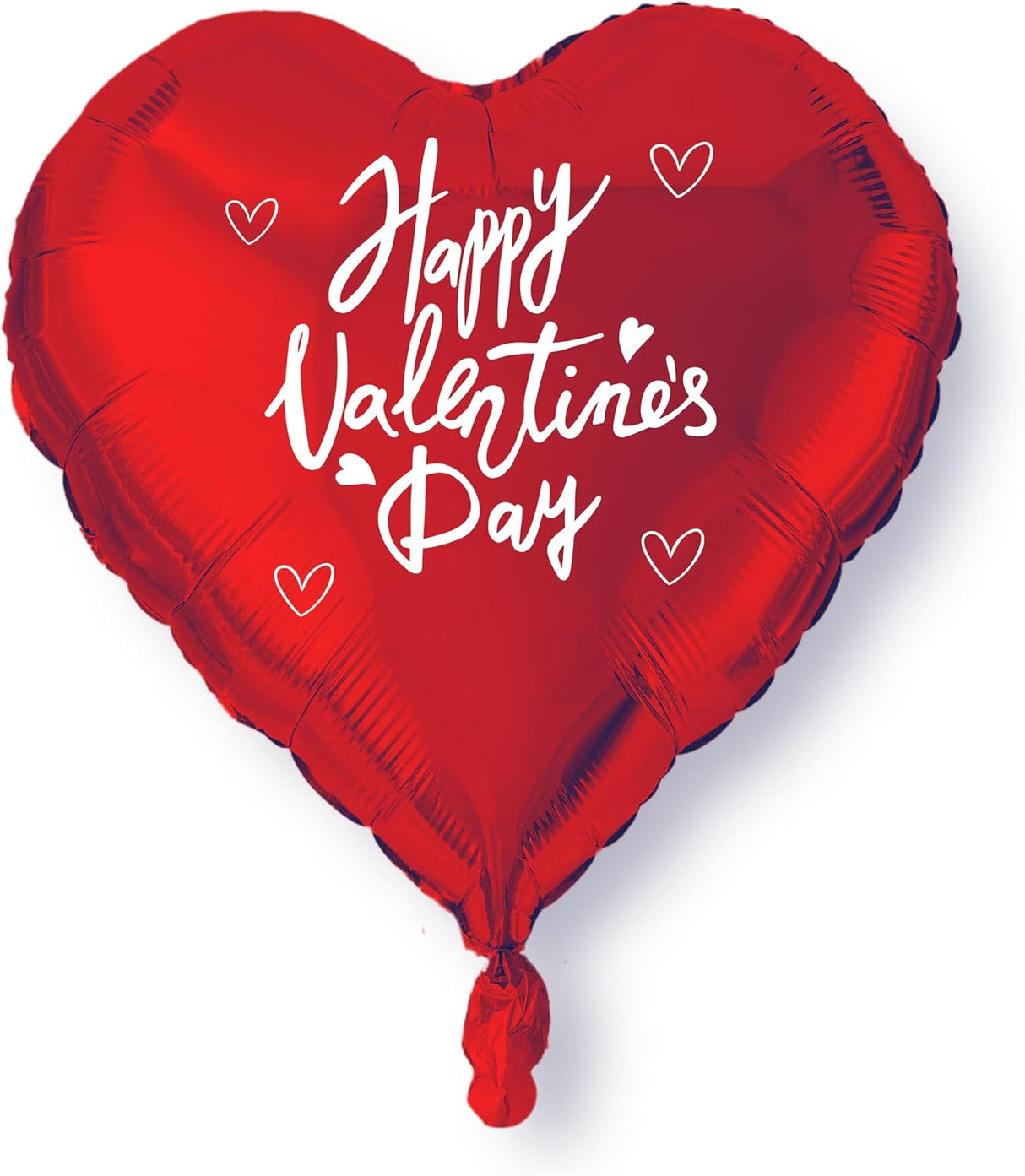 4E's Novelty 30-Pack 18” Heart Balloons – Bulk Red Foil Balloons for Valentine’s & Event Decor