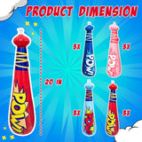 4E's Novelty 25 Piece Set Inflatable Baseball Bats With Pow Design