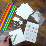 4E's Novelty 24 Pack DIY Pinwheels Craft for Kids, Bulk Summer Pinwheel