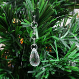 4E's Novelty 26 Pack Teardrop Acrylic Crystal Beads for Christmas Ornaments and Wedding Decor by 4E's Novelty"