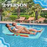 4E's Novelty 2-Person Pool Lounger: Heavy-Duty Float for Adults and Kids, Ideal for Beach and Backyard
