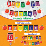 4E's Novelty Back to Classroom Decorations Banners, 2 Strings 10ft Welcome Back to School Banner