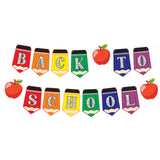 4E's Novelty Back to Classroom Decorations Banners, 2 Strings 10ft Welcome Back to School Banner