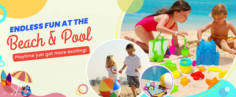 Beach and pool toys.