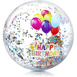 Birthday Beach Balls: Happy Birthday Balloon Beach Ball Garland Jumbo and Mini BeachBalls Glitter Beach Ball Great Pool