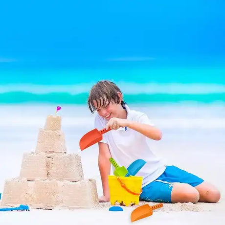 Child’s beach sand castle building set.