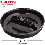 Escest Set of 4 Assorted Colors - Round Plastic Cigarette Cigar Ashtray Tabletop Ash Tray